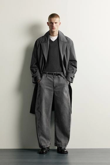 Брюки balloon fit из хлопка