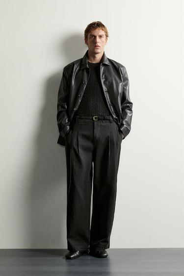 Zara Брюки плиссированные из лиоцелла и хлопка