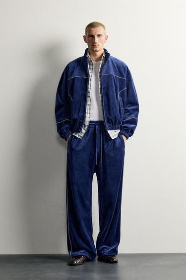 Zara Велюровые брюки в стиле ретро