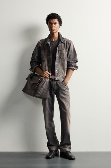 Zara Укороченная джинсовая куртка