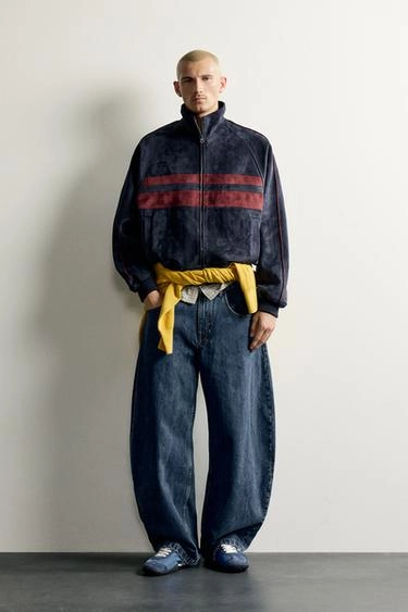 Куртка из искусственной замши в стиле color block- Заказать в России