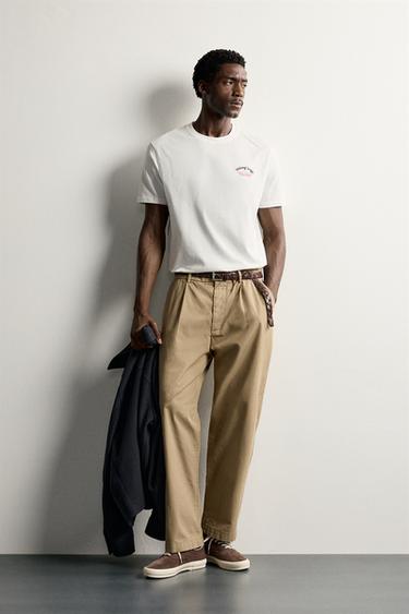 Zara Футболка с графическим принтом, REGULAR FIT