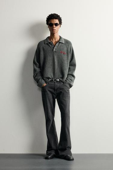 Zara Свитшот с вышивкой на молнии