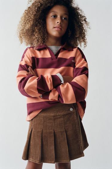 Zara Вельветовая плиссированная юбка