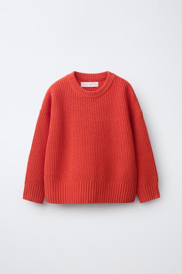 Zara Вязаный джемпер с текстурой купить с доставкой.