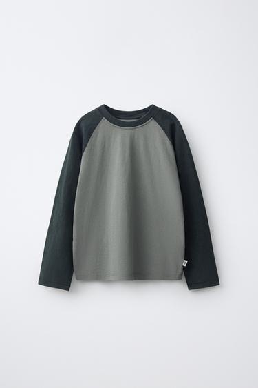Zara Лонгслив с рукавами реглан