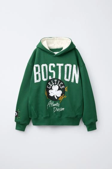 Худи с принтом nba boston celtics