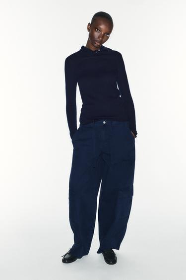 Zara Толстовка с капюшоном из 100% сверхмягкой шерсти