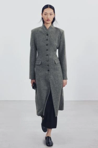 Пальто zw collection из шерсти с пуговицами- Заказать в России