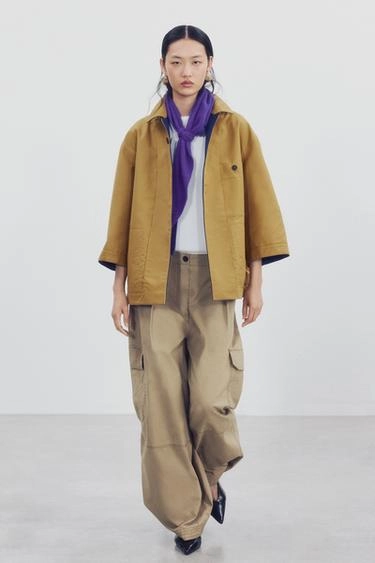 Двусторонний короткий тренч zw collection- Заказать в России