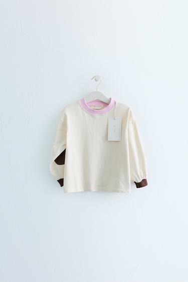 Zara Футболка ZARA «TIMELESS» с контрастным воротником купить с доставкой.