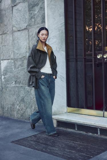 Zara Жакет с комбинированным дизайном из коллекции ZW
