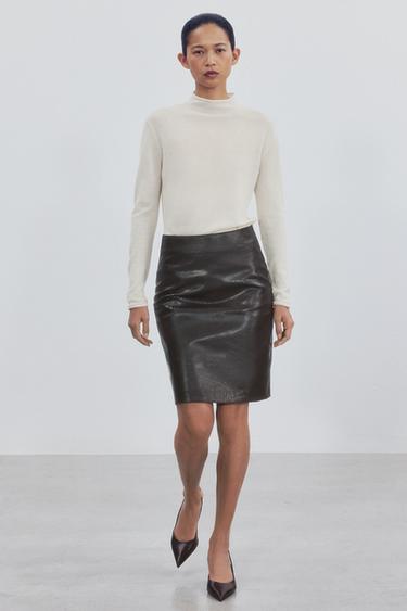 Zara Кожаные туфли-слингбек на каблуке купить с доставкой.