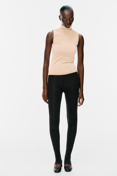 Zara Топ с высоким воротником