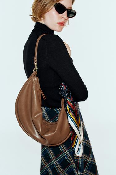 Zara Овальная сумка через плечо