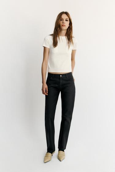 Zara Футболка с круглым вырезом