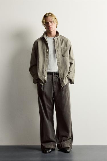 Zara Широкие чиносы