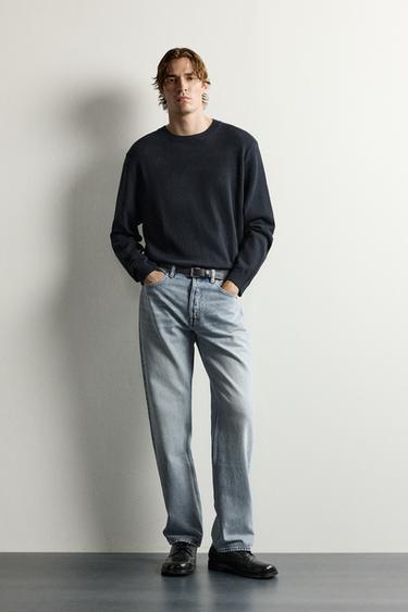 Zara Джинсы прямого кроя удлинённые