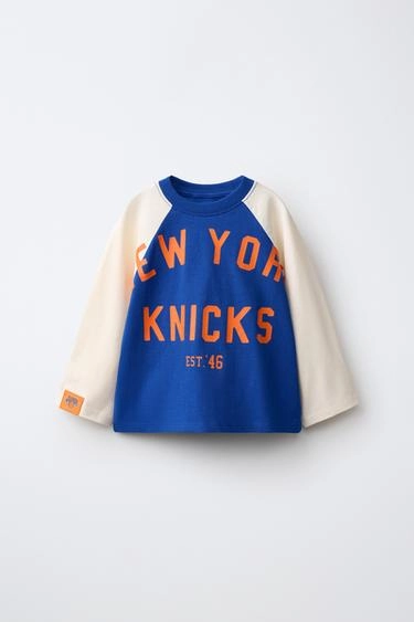 Футболка с длинным рукавом nba – nyc knicks реглан- Заказать в России
