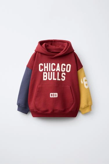Худи nba – chicago bulls в стиле колор-блок