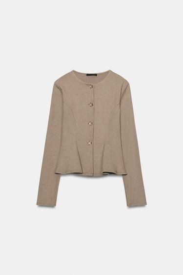 Zara Мягкий кардиган на пуговицах