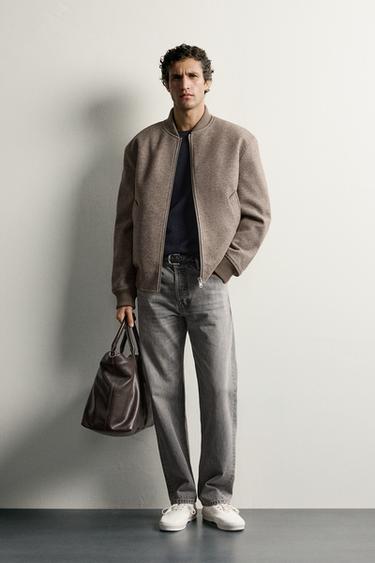 Zara Бомбер с искусственным мехом внутри