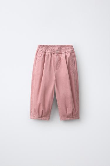 Zara Брюки BALLOON из вельвета с эластичным поясом