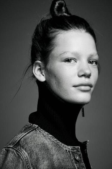 Zara Джинсовая куртка без воротника