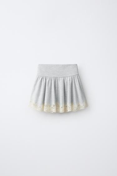 Zara Юбка из кружева с мягкой текстурой