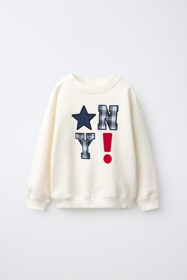 Zara Свитшот с нашивкой NEW YORK