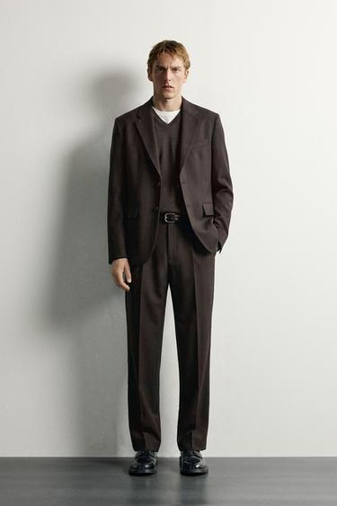 Zara Брюки из шерстяного смесового материала