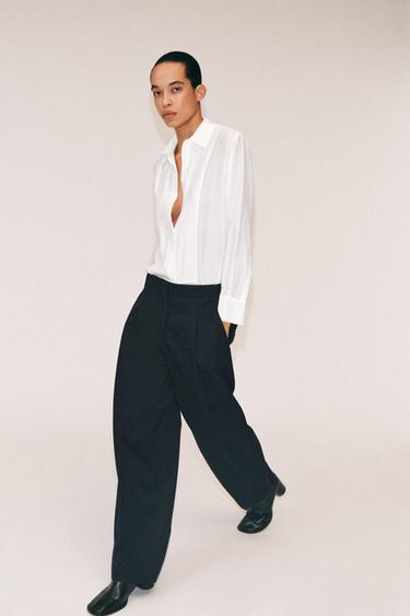 Zara Брюки с плиссировкой из коллекции ZW