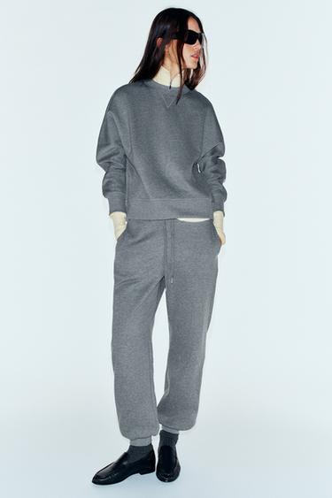 Zara Базовый плюшевый свитшот