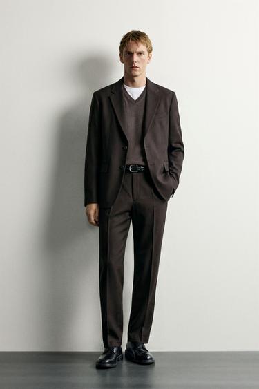 Zara Пиджак из шерстяной смеси