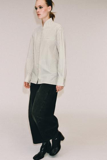 Zara Полосатая рубашка из коллекции ZW