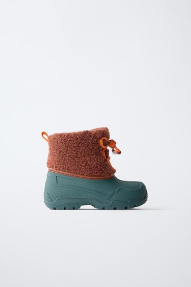 Zara Резиновые ботинки с искусственным мехом купить с доставкой.