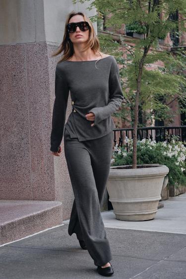 Zara Топ с мягкой брошью купить с доставкой.