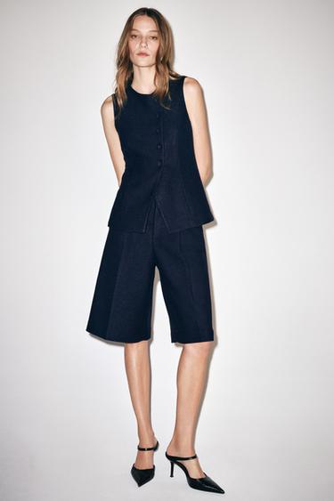 Zara Жилет с эффектом шерсти купить с доставкой.