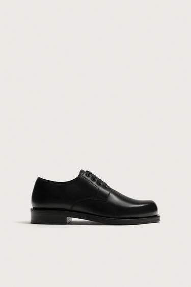 Zara Кожаные туфли купить с доставкой.