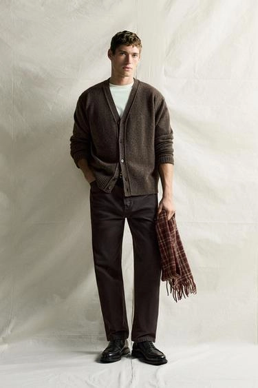Кардиган regular fit из 100% кашемира- Заказать в России