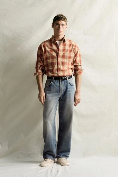 Рубашка в клетку regular fit