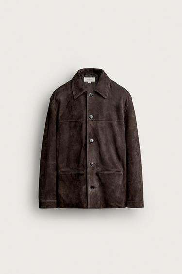 Zara Куртка из замши REGULAR FIT