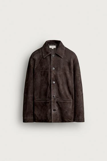 Куртка из замши regular fit