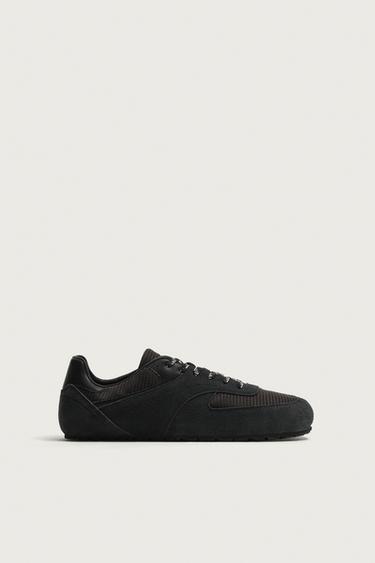 Zara Кроссовки BAREFOOT с кожаными деталями купить с доставкой.