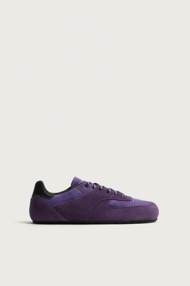 Zara Кроссовки BAREFOOT с кожаными деталями купить с доставкой.
