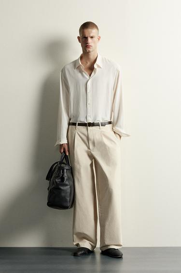Zara Свободные брюки с защипами