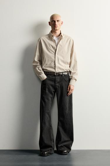 Zara Джинсы BARREL FLARE с расклешёнными штанинами