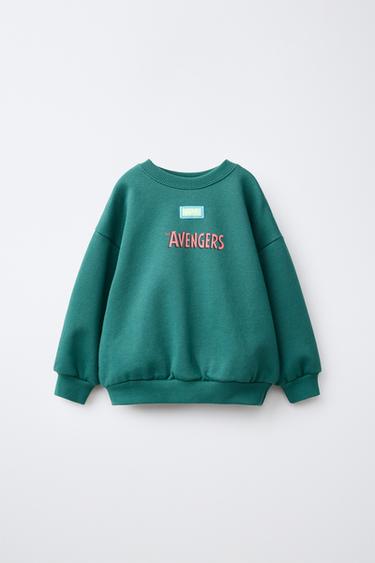 Zara Свитшот с принтом THE AVENGERS © купить с доставкой.