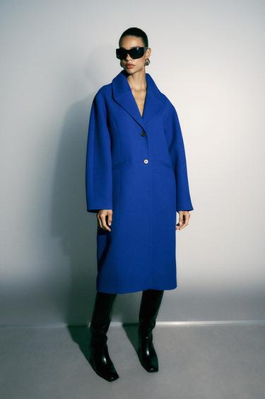 Zara Оверсайз пальто с заниженной линией плеч купить с доставкой.
