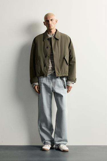 Zara Водонепроницаемая стёганая куртка